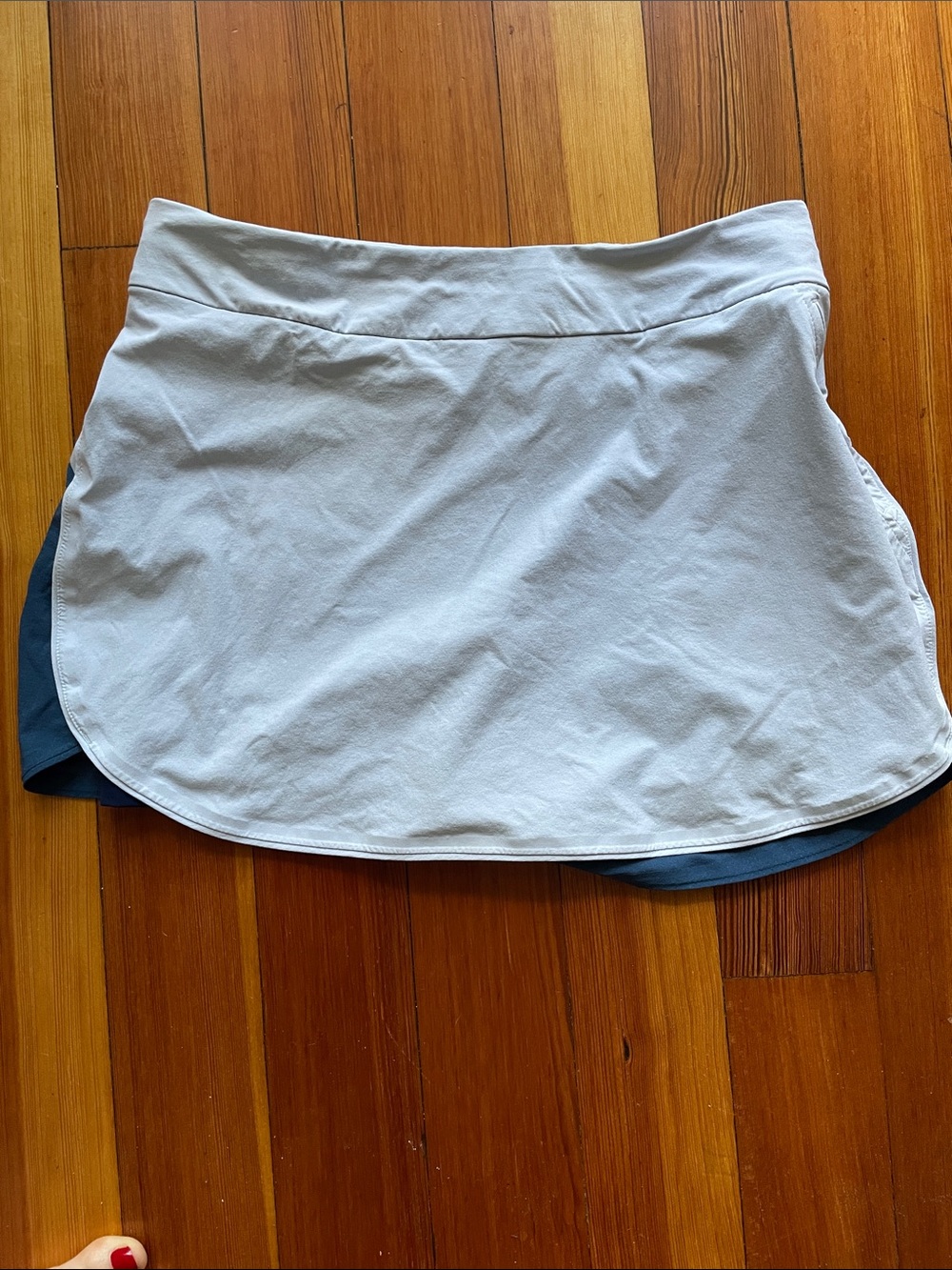 Outdoor Voices Light Blue with navy skorts